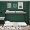 Bed, Bed Frames, Metal Twin Over Full Metal Bunk With 22 Sturdy Metal Slats Reinforced Guardrails For Home Bed Room Twins - 2 of 4