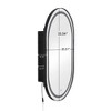 NicBex Oval Mirrored Midecine Cabinet with LED&3 Adjustable Shelves,Wall Mounted&Recessed Bathroom Cabinet with Mirror,3 Optional LED Modes - 4 of 4