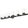 Livex Lighting Manhattan 6 - Light Vanity in  Polished Black Chrome - 4 of 4