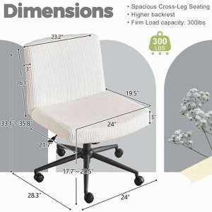 Karl Home | 24.02 Inch Make Up Task Office Chair - 1 of 4