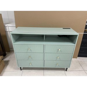 6 Drawers Dresser for Bedroom, Modern Chest of Drawers with Open Storage - 1 of 1