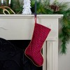 Northlight 20" Red and Gold Diamond Pattern Christmas Stocking - 2 of 4