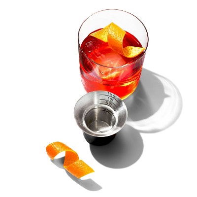 Brushed Stainless Steel Single Wall Cocktail Shaker with Jigger Cap