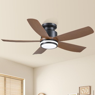 Kviflon 41 Inches Ceiling Fan with Light,App and Remote Control,5 Blades, Reversible DC Motor