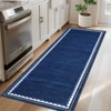 Area Rug for Living Room Scalloped Border Rug Washable Rugs Non Slip Stain Resistant - 4 of 4