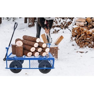 Solid wheels Tools cart Wagon Cart Garden cart trucks - 1 of 4