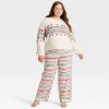 Women's Fair Isle Holiday Matching Family Sweater - Wondershop™ Cream - 3 of 4
