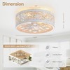 Airsurfer 16.5-Inch 7-Blade Gold Ceiling Fan – Sleek Low Profile Design with Remote Control, Ideal for Bedrooms, Offices, or Small Rooms. - 4 of 4