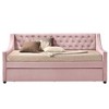 Acme Furniture Twin/Full Lianna Bed Pink Velvet - 2 of 4