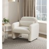 PAGED Boucle Accent Chairs,Arm Chair with 1 Matching Pillow and Plywood Frame,Comfy Chairs for Living Room,Bedroom - 2 of 4