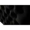 VYNXARIA 53" Black Velvet Loveseat with 2 Pillows,living romm sofas - 4 of 4