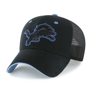 NFL Detroit Lions Black Moneymaker Mesh Hat: Adjustable Snapback Twill Cap - 1 of 2