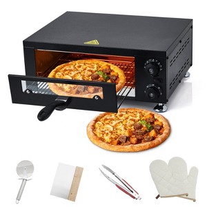 Garvee Indoor Pizza Oven, Faster Heating Electric Countertop Pizza Maker for 12" Pizzas In Minutes, Stainless Steel Pizza Oven with Adjustable - 1 of 4