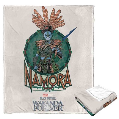 Marvel Black Panther Namora Silk Touch Throw Blanket 50x60 Inches