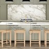Now Furniture 24" Counter Stool, Wooden Backless Bar Height Kitchen Stool - 3 of 4