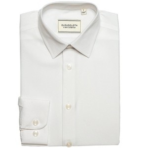 Adam Baker Boy's Regular Fit 4-Way Stretch Long Sleeve Solid Dress Shirt - Colors - 1 of 2