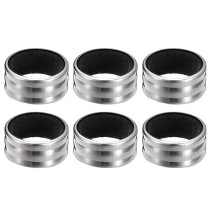 Unique Bargains Stainless Steel Velvet Lined Leak-Proof Anti-overflow Wine Bottle Collar - 1 of 4