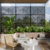 Dovelina Metal Outdoor Privacy Screen Freestanding Garden Privacy Screen - 2 of 4