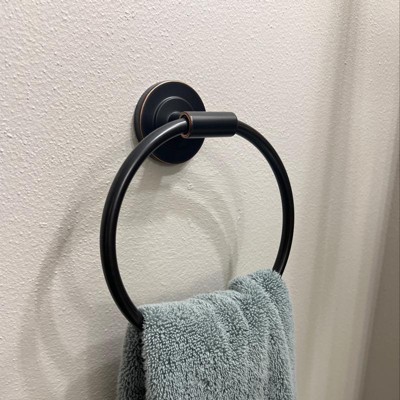 Clean Towel Ring Black Threshold Zinc Stainless Steel Bathroom Hand Towel Rack Target