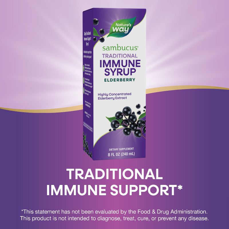 Nature&#39;s Way Sambucus Elderberry Traditional Immune Syrup - 8 fl oz, 6 of 13