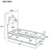 Durable Twin Wood Bed with House-Shaped Headboard and Protective Fencing - 4 of 4