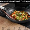Nonstick Frying Pan, 8 Inch Skillets and Frying Pans with Removable Handle, Honeycomb Cooking Surface Cast Iron Pan Dishwasher Safe - 3 of 4