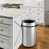 65L/17 Gallon Heavy Duty Commercial/Kitchen Trash Can, Open Top Waste Bin for Office Bedroom Bathroom, Brushed Stainless Steel Finish - 4 of 4