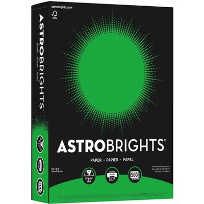 Astrobrights Premium Color Paper, 8-1/2 x 11 Inches, Gamma Green, 500 Sheets