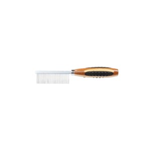 Bass Pet Brushes Style & Detangle Pet Comb with 100% Premium Alloy Pin Wide Tooth Pure Bamboo Handle Striped Bamboo - 1 of 1