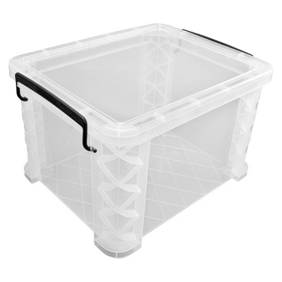 90qt Clear Storage Box White - Room Essentials™ : Target