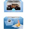 1942 Chrysler Town and Country Woody Wagon Regal Maroon with Roof Rack 1/87 (HO) Scale Diecast Model Car by Oxford Diecast - 3 of 3