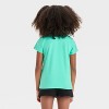 Girls' Short Sleeve 'Beach Girls' Graphic T-Shirt - Cat & Jack™ Green - 3 of 4
