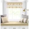 Kate Aurora Pacifico Rod Pocket Embroidered Window Valance - 2 of 3