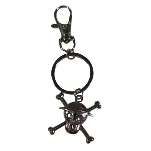 Great Eastern Entertainment Co. One Piece Straw Hat Sculpted Metal Keychain - image 1 of 3