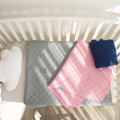 Biloban-Toddler Comforter, Toddler Blanket, Crib Comforter, Light Weight and Cot Bed Blanket 39"x47", Gray