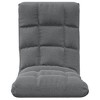 VidaXL Folding Floor Chair Light Gray Fabric - 3 of 4
