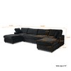 U Shaped Sectional Couch 134 Inch 4-Seater Modern Modular Sofa with 2 Ottoman,Chenille Deep Seat Couches for Living Room, Bedroom and Apartment - 3 of 4