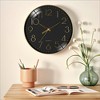REGALWOVEN Plastic Analog Battery Powered Silent Non-Ticking Wall Clock 12 Inch - 2 of 4