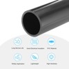 Unique Bargains Water Plumb DIY Crafts High Impact Rigid Round Pipes 8" Length - 3 of 4
