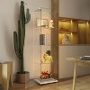 YOOCOZZ Tempered Glass Display Wine Storage File Cabinet with Tempered Glass Top Bluetooth LED Light Strip Door Lock - 3 of 4