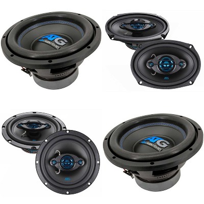 ATG Audio (2) 10" Subwoofers Plus Front and Rear Coaxial Speakers 6x9" and 6.5"