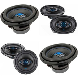 ATG Audio (2) 10" Subwoofers Plus Front and Rear Coaxial Speakers 6x9" and 6.5" - 1 of 4