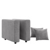 Buenhomino Modern DIY Sectional Sofa, Modular Sectional Couches for Living Room，Light Gray Velvet - 2 of 4