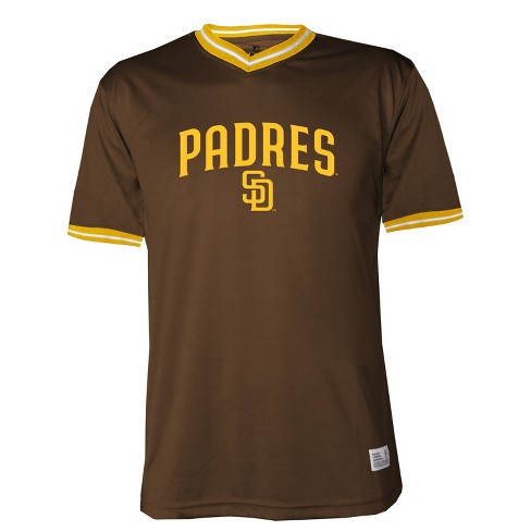 MLB San Diego Padres Men's Short Sleeve V-Neck Jersey - S