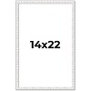 PosterPalooza | Textured White Picture Frame - UV Acrylic, Foam Board Backing, Hanging Hardware - 2 of 4