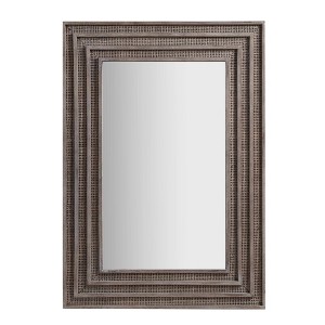 Martha Stewart 24"x34" Playa Rectangular Wood and Rattan Adaptable Wall Mirror - 1 of 4