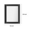 Apmir High-Strength Tempered Glass and Aluminum Alloy Framed French Cleat Mounted Wall Decor Mirror in matte black with 5-Year Warranty - 3 of 4