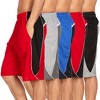 Mens Moisture Wicking Athletic Basketball & Gym Workout Shorts with Pockets Multipack, Up to 3XL, Pack of 5 - 2 of 4