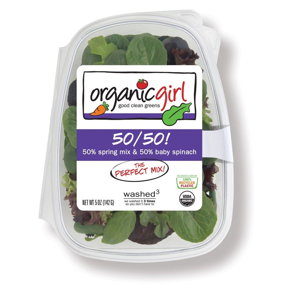 Organic Girl 50/50 Spring Mix Baby Spinach - 5oz