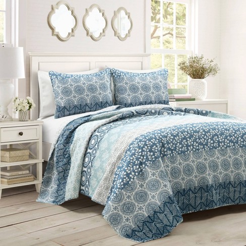 Blue deals boho comforter